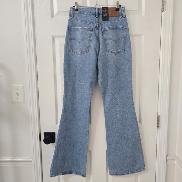 Levi's 70s High Flare Full Length Jeans New Size 28 - Picture 5 of 6